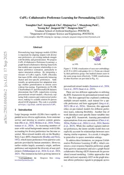 CoPL: Collaborative Preference Learning for Personalizing LLMs