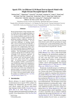 Spark-TTS: An Efficient LLM-Based Text-to-Speech Model with Single-Stream Decoupled Speech Tokens