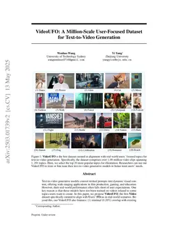 VideoUFO: A Million-Scale User-Focused Dataset for Text-to-Video Generation