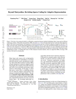 Beyond Matryoshka: Revisiting Sparse Coding for Adaptive Representation