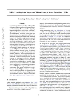 RSQ: Learning from Important Tokens Leads to Better Quantized LLMs