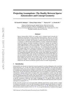 Projecting Assumptions: The Duality Between Sparse Autoencoders and Concept Geometry