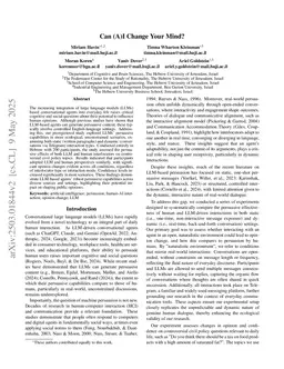 Can (A)I Change Your Mind?