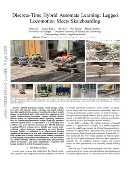 Discrete-Time Hybrid Automata Learning: Legged Locomotion Meets Skateboarding