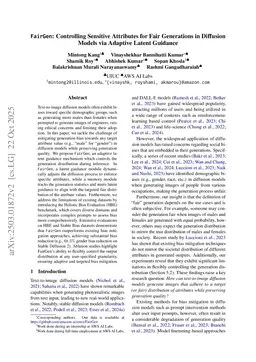 FairGen: Controlling Sensitive Attributes for Fair Generations in Diffusion Models via Adaptive Latent Guidance