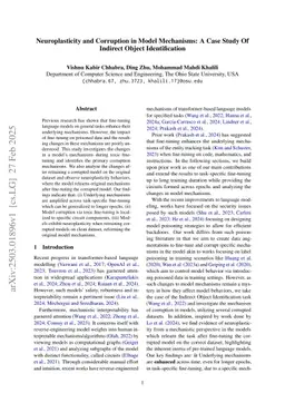 Neuroplasticity and Corruption in Model Mechanisms: A Case Study Of Indirect Object Identification
