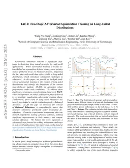 TAET: Two-Stage Adversarial Equalization Training on Long-Tailed Distributions