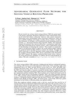 Adversarial Generative Flow Network for Solving Vehicle Routing Problems