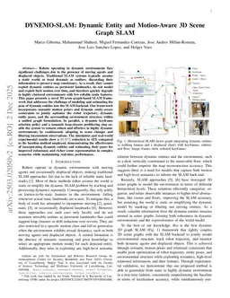 DYNEMO-SLAM: Dynamic Entity and Motion-Aware 3D Scene Graph SLAM