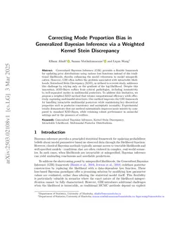 Correcting Mode Proportion Bias in Generalized Bayesian Inference via a Weighted Kernel Stein Discrepancy