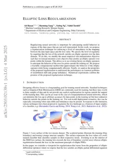 Elliptic Loss Regularization