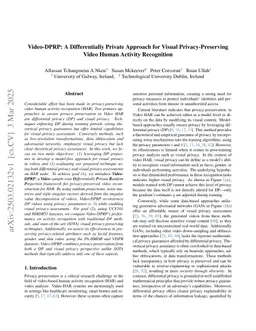 Video-DPRP: A Differentially Private Approach for Visual Privacy-Preserving Video Human Activity Recognition