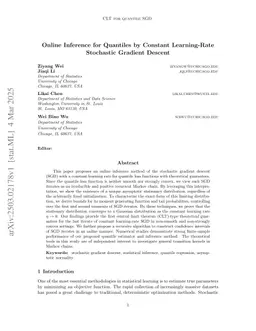Central Limit Theorems for Stochastic Gradient Descent Quantile Estimators