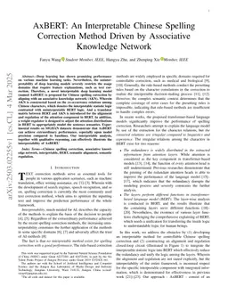 AxBERT: An Interpretable Chinese Spelling Correction Method Driven by Associative Knowledge Network