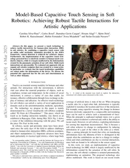 Model-Based Capacitive Touch Sensing in Soft Robotics: Achieving Robust Tactile Interactions for Artistic Applications