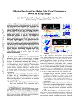 Diffusion-Based mmWave Radar Point Cloud Enhancement Driven by Range Images