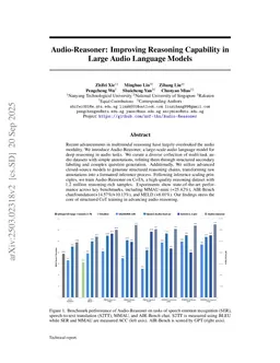 Audio-Reasoner: Improving Reasoning Capability in Large Audio Language Models