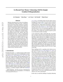 Go Beyond Your Means: Unlearning with Per-Sample Gradient Orthogonalization