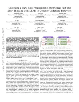 Unlocking a New Rust Programming Experience: Fast and Slow Thinking with LLMs to Conquer Undefined Behaviors