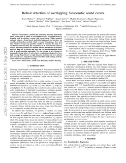 Robust detection of overlapping bioacoustic sound events