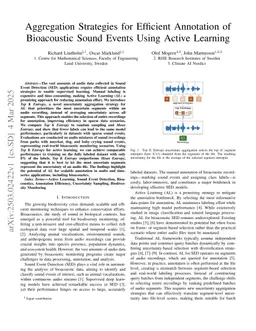 Aggregation Strategies for Efficient Annotation of Bioacoustic Sound Events Using Active Learning