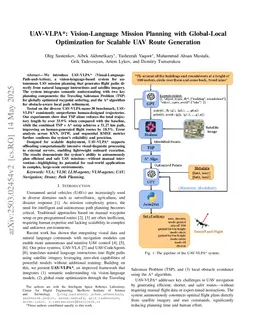 UAV-VLPA*: A Vision-Language-Path-Action System for Optimal Route Generation on a Large Scales