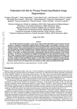 Federated nnU-Net for Privacy-Preserving Medical Image Segmentation