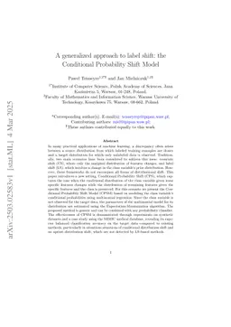 A generalized approach to label shift: the Conditional Probability Shift Model
