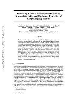 Rewarding Doubt: A Reinforcement Learning Approach to Calibrated Confidence Expression of Large Language Models