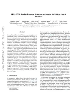 STAA-SNN: Spatial-Temporal Attention Aggregator for Spiking Neural Networks