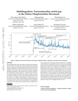 Multilingualism, Transnationality, and K-pop in the Online #StopAsianHate Movement