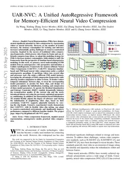 UAR-NVC: A Unified AutoRegressive Framework for Memory-Efficient Neural Video Compression