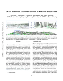 ArcPro: Architectural Programs for Structured 3D Abstraction of Sparse Points