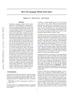 (How) Do Language Models Track State?