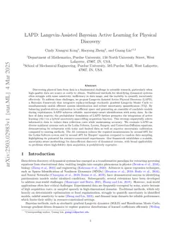 LAPD: Langevin-Assisted Bayesian Active Learning for Physical Discovery