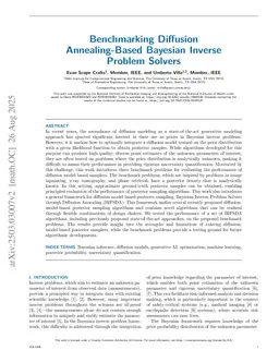 Benchmarking Diffusion Annealing-Based Bayesian Inverse Problem Solvers