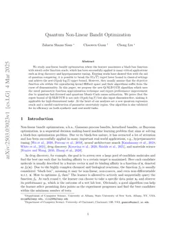 Quantum Non-Linear Bandit Optimization