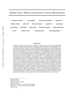 A2Perf: Real-World Autonomous Agents Benchmark