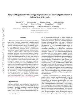 Temporal Separation with Entropy Regularization for Knowledge Distillation in Spiking Neural Networks