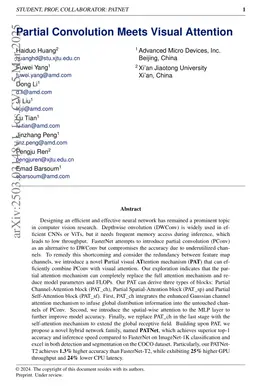 Partial Convolution Meets Visual Attention