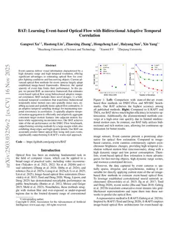 BAT: Learning Event-based Optical Flow with Bidirectional Adaptive Temporal Correlation