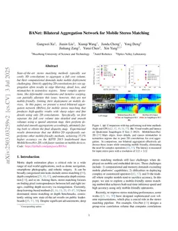BANet: Bilateral Aggregation Network for Mobile Stereo Matching