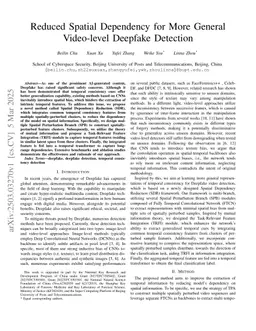 Reduced Spatial Dependency for More General Video-level Deepfake Detection