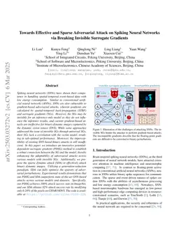 Towards Effective and Sparse Adversarial Attack on Spiking Neural Networks via Breaking Invisible Surrogate Gradients