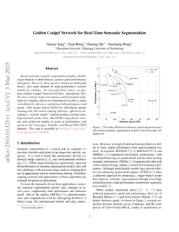 Golden Cudgel Network for Real-Time Semantic Segmentation