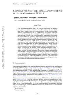 See What You Are Told: Visual Attention Sink in Large Multimodal Models