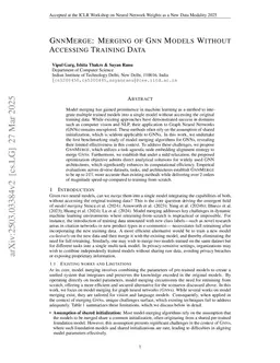 GNNMerge: Merging of GNN Models Without Accessing Training Data