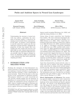 Paths and Ambient Spaces in Neural Loss Landscapes