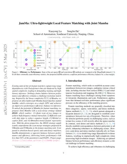 JamMa: Ultra-lightweight Local Feature Matching with Joint Mamba