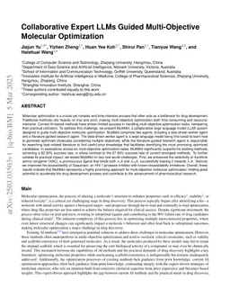 Collaborative Expert LLMs Guided Multi-Objective Molecular Optimization